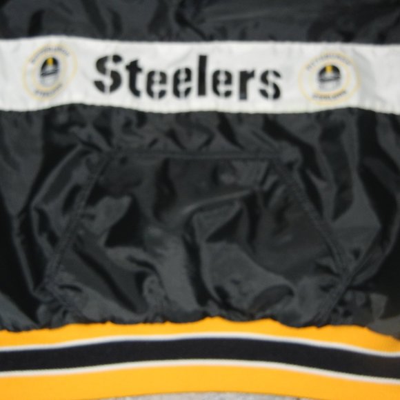 Vintage DeLong - Pittsburg Steelers NFL - 1/4 Zip Pullover Jacket Made In USA - Picture 2 of 6